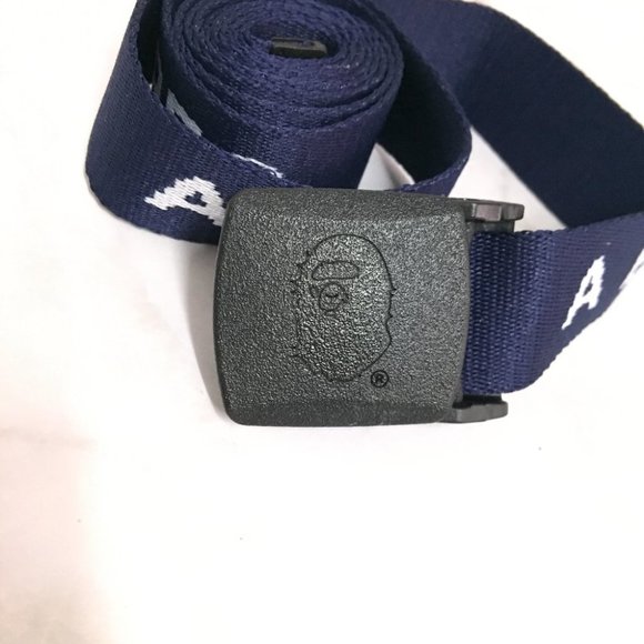 BAPE Logo GI Belt Navy Blue - Picture 2 of 4